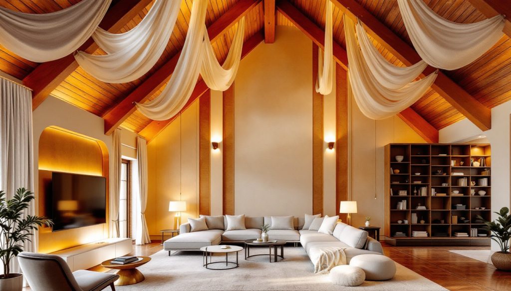 découvrez des idées créatives pour habiller un plafond entre poutres. transformez votre espace avec des solutions esthétiques et pratiques qui allient modernité et charme, tout en optimisant la luminosité et l'ambiance de votre intérieur.